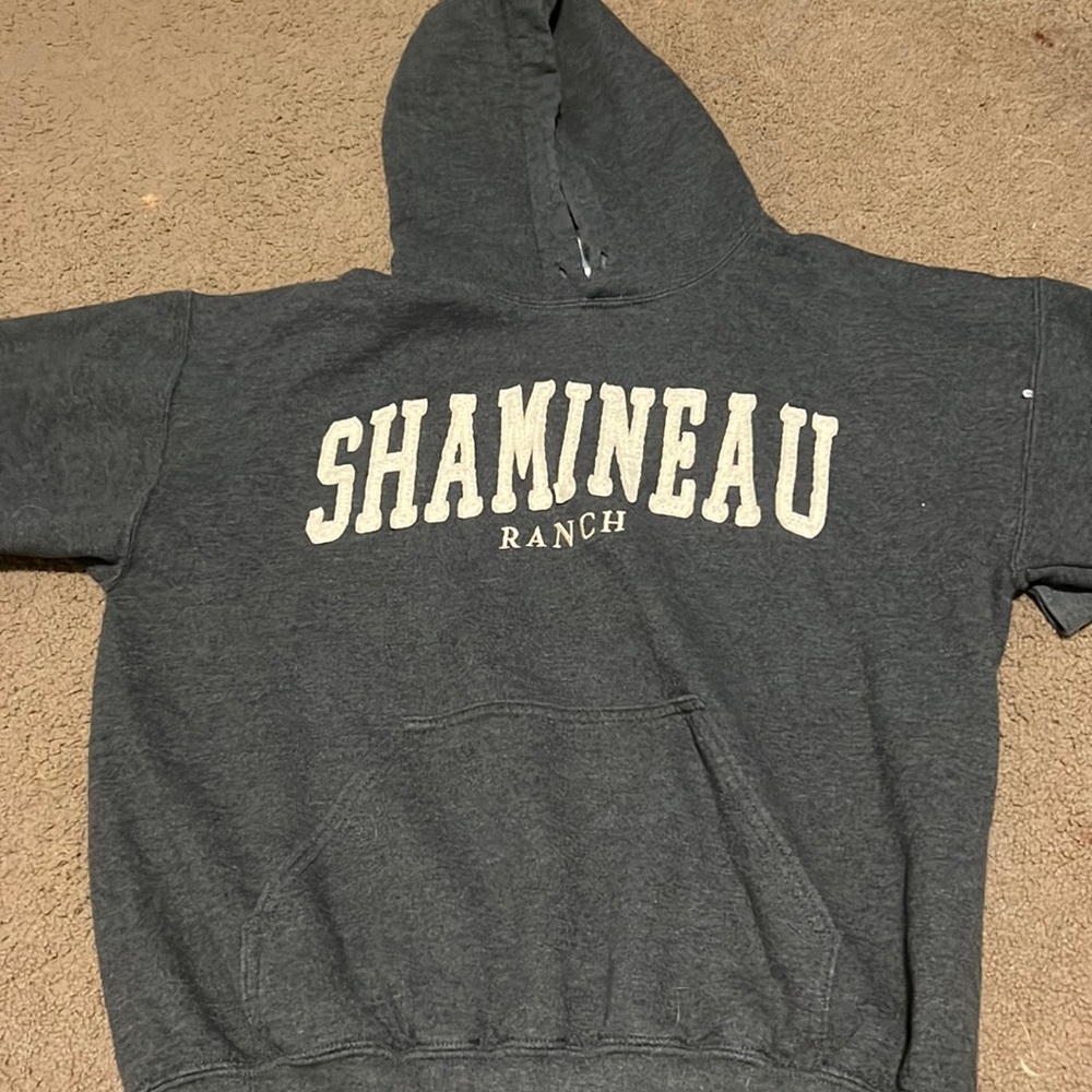 navy blue/gray hoodie size medium
